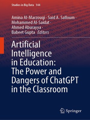 cover image of Artificial Intelligence in Education